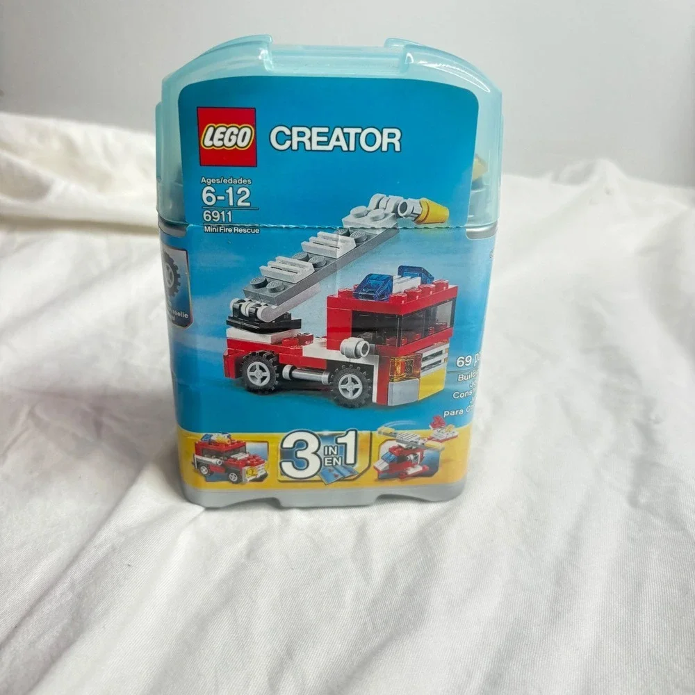 LEGO Creator 6911 Mini Fire Rescue 3 in 1 Building Toy Set, Ages 6 to 12
